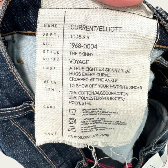 Current/Elliott The Skinny Jeans in Voyage - Picture 5 of 9